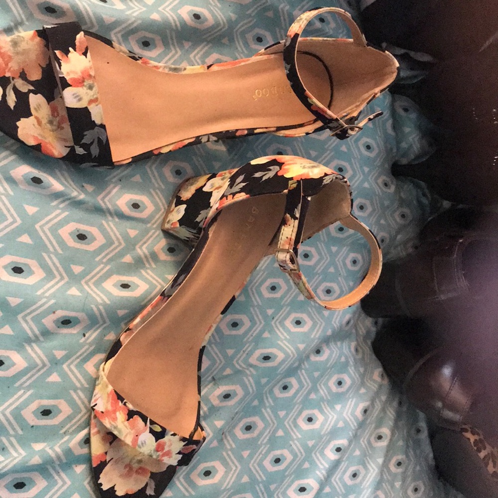 Flower dress heels